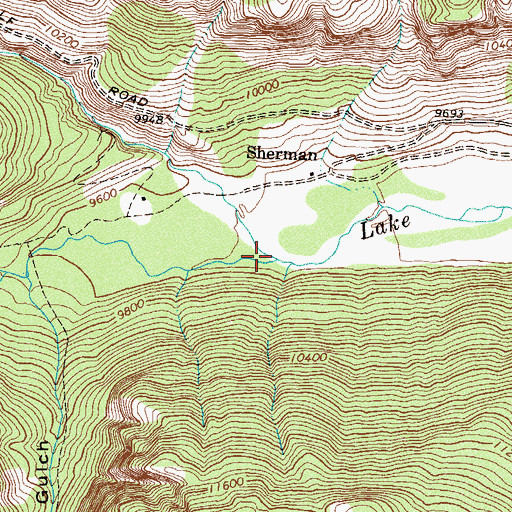 Topographic Map of Cottonwood Creek, CO