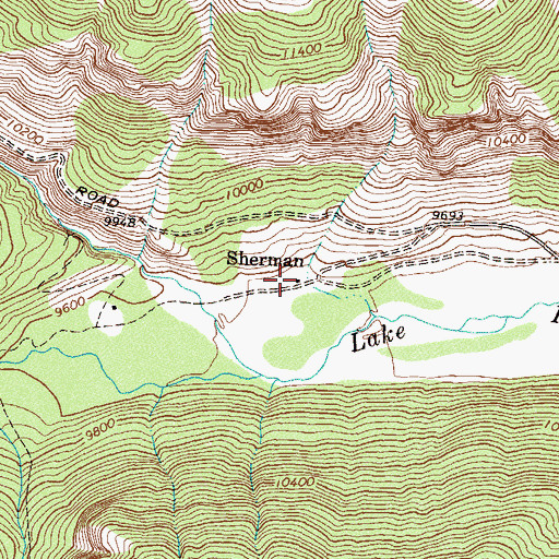 Topographic Map of Sherman, CO