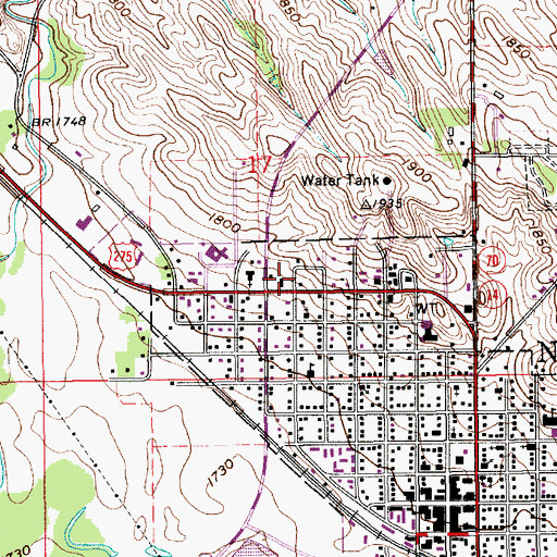 Topographic Map of Neligh Clinic, NE