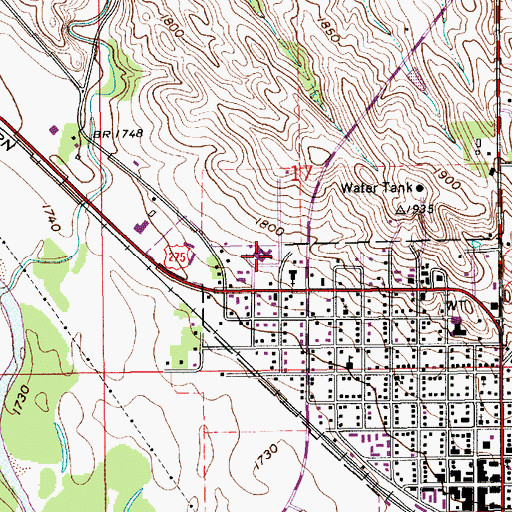 Topographic Map of Neligh Nursing Center, NE