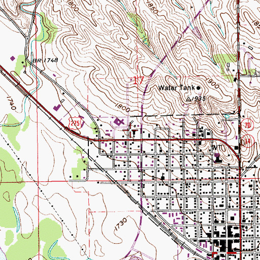 Topographic Map of Saint Francis Catholic Church, NE