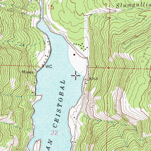 Topographic Map of Slumgullion Creek, CO