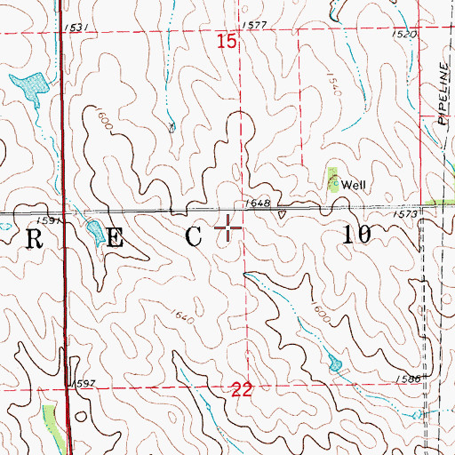 Topographic Map of Precinct Ten, NE