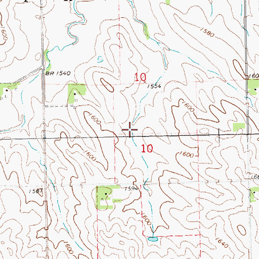 Topographic Map of Precinct Seventeen, NE