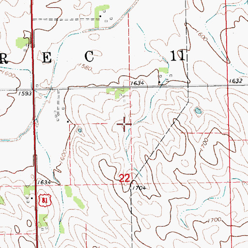 Topographic Map of Precinct Eleven, NE