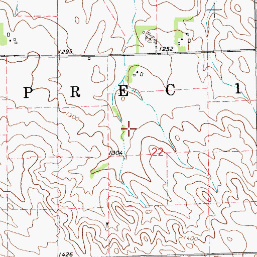 Topographic Map of Precinct One, NE