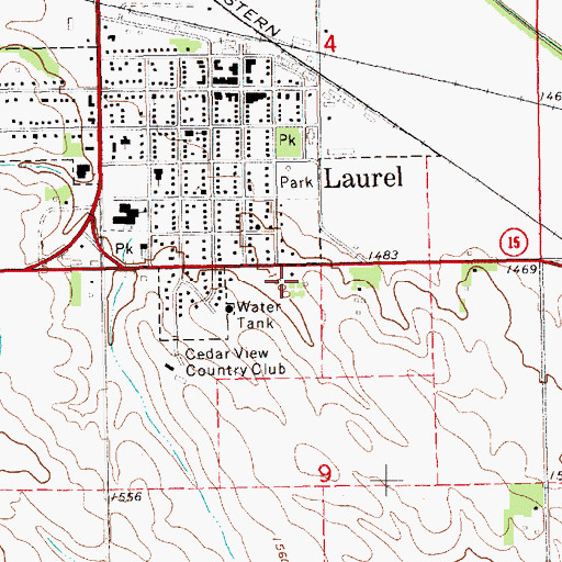 Topographic Map of Northeast Nebraska Medical Group, NE