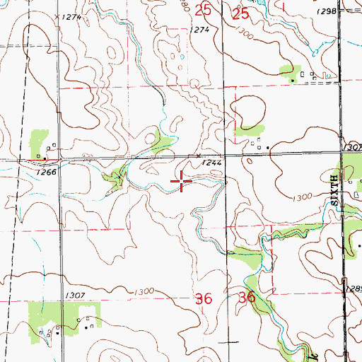 Topographic Map of Chalkrock State Wildlife Management Area, NE