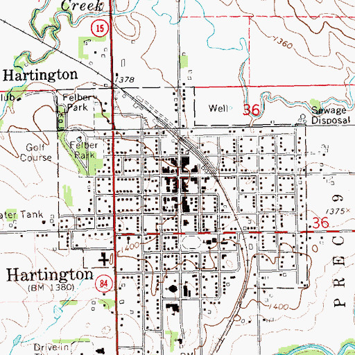 Topographic Map of Washington (historical), NE