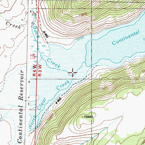 Topographic Map of Ruby Creek, CO