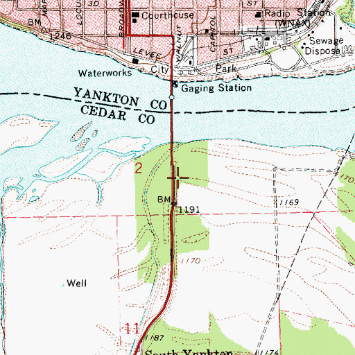 Topographic Map of Elm Grove Post Office (historical), NE