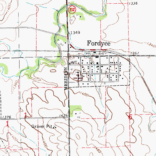 Topographic Map of West Catholic School, NE
