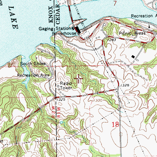 Topographic Map of Lakeview Golf Course, NE