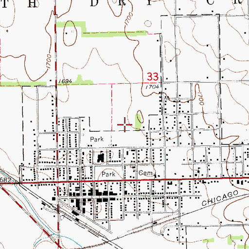 Topographic Map of Plainview Manor, NE