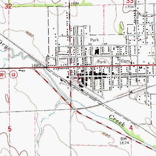 Topographic Map of Vision Care Associates, NE