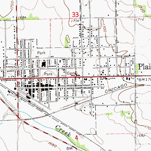 Topographic Map of Saint Paul Catholic Church, NE