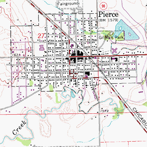 Topographic Map of United Church of Christ, NE