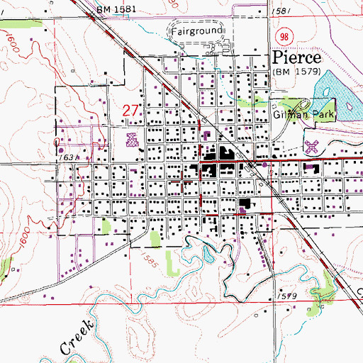 Topographic Map of United Methodist Church, NE