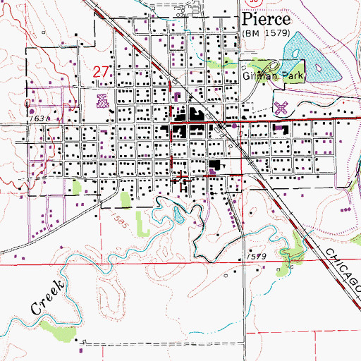 Topographic Map of Saint Josephs Catholic Church, NE
