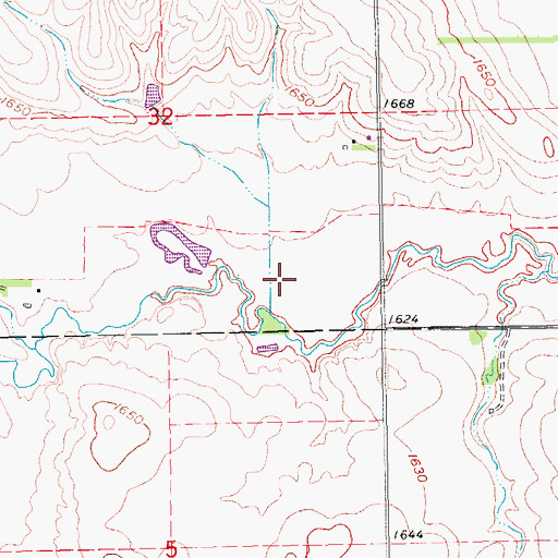 Topographic Map of Willow Creek State Recreation Area, NE