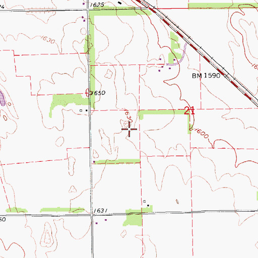Topographic Map of Pierce Community Golf Course, NE