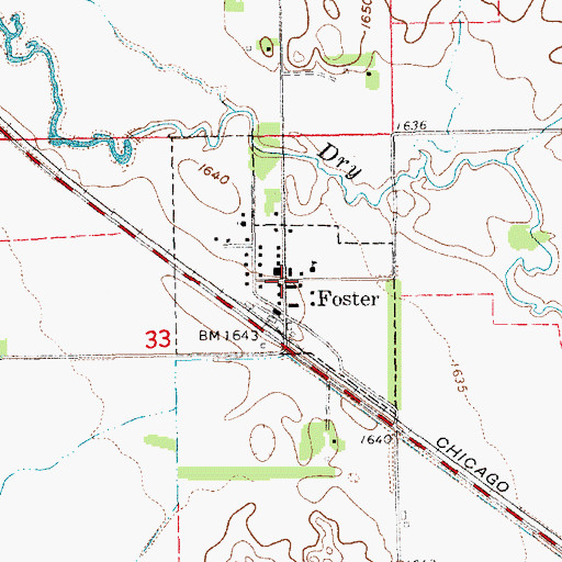 Topographic Map of Trinity Lutheran Church, NE