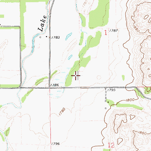 Topographic Map of Township of Saint Paul, NE