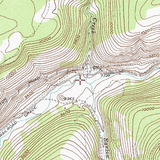 Topographic Map of Coke Oven Creek, CO