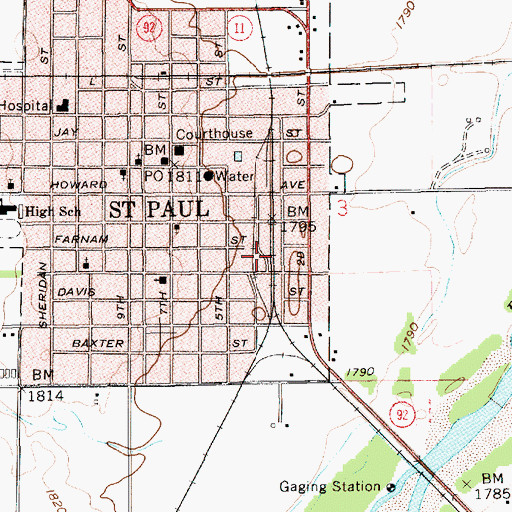 Topographic Map of Scoular Company Elevator, NE