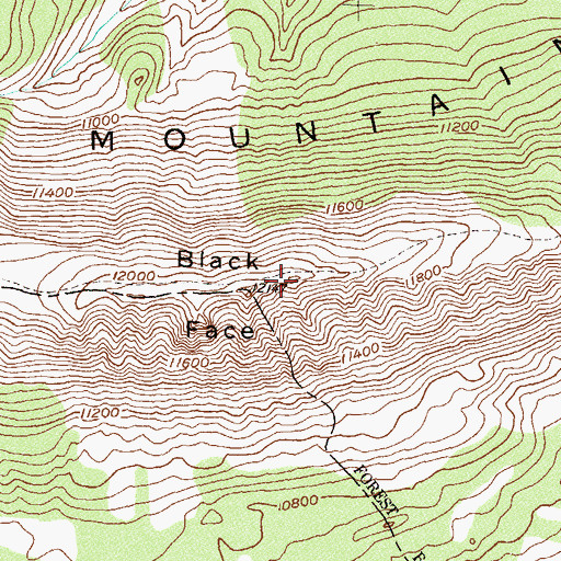 Topographic Map of Lizard Head Trail, CO
