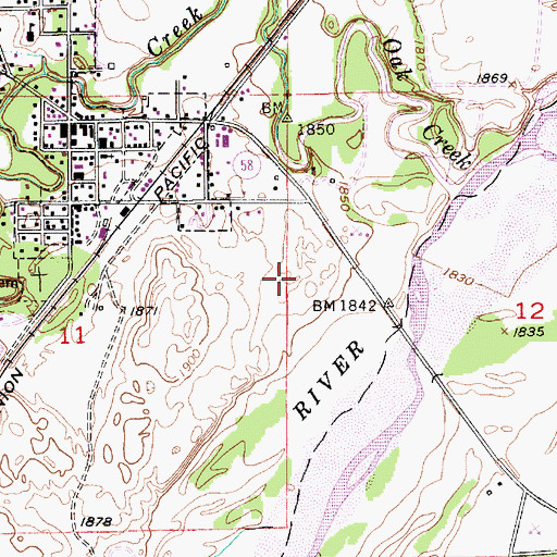 Topographic Map of Dannebrog Trails, NE