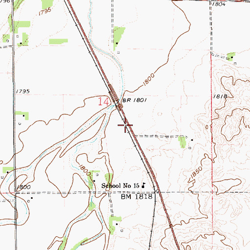 Topographic Map of Grover Cleveland Alexander Historical Marker, NE