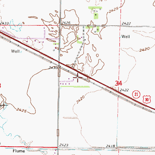 Topographic Map of Markel (historical), NE
