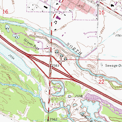 Topographic Map of Township of Gothenburg, NE