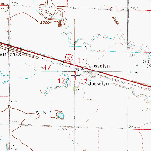 Topographic Map of Township of Grant, NE