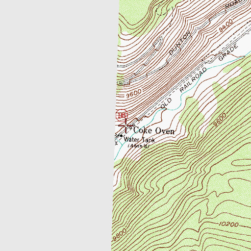 Topographic Map of Coke Oven, CO