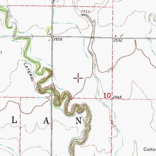 Topographic Map of Township of Gillan, NE