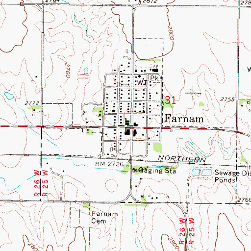 Topographic Map of Nazarene Church, NE