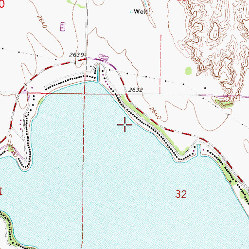 Topographic Map of North Shore, NE