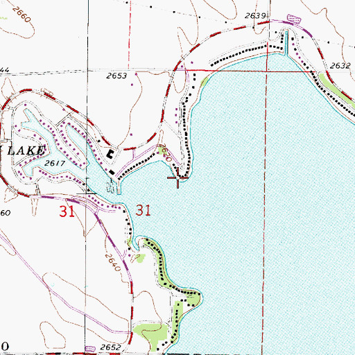 Topographic Map of North Point, NE