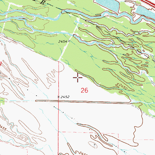 Topographic Map of Darr Strip State Wildlife Management Area, NE