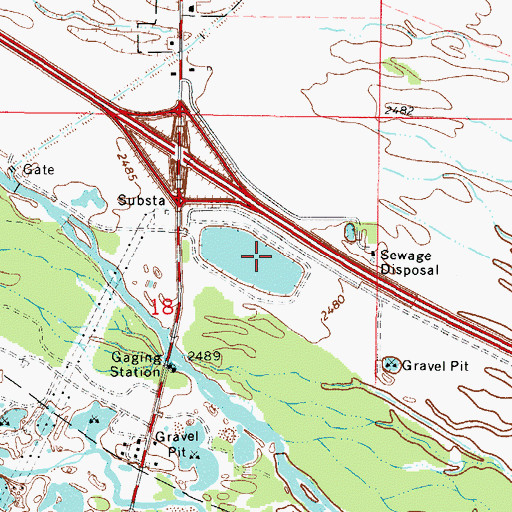 Topographic Map of Cozad State Wildlife Management Area, NE