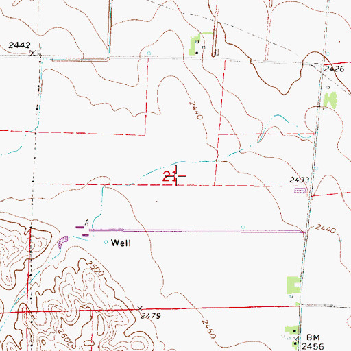 Topographic Map of Township of Platte, NE