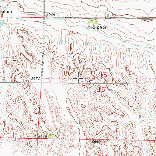 Topographic Map of Township of Ringgold, NE