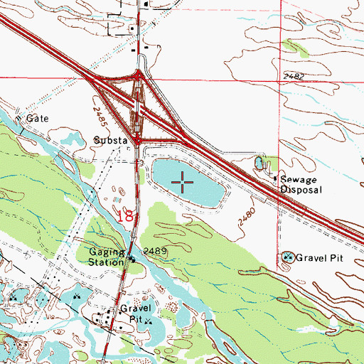 Topographic Map of Cozad Lake, NE