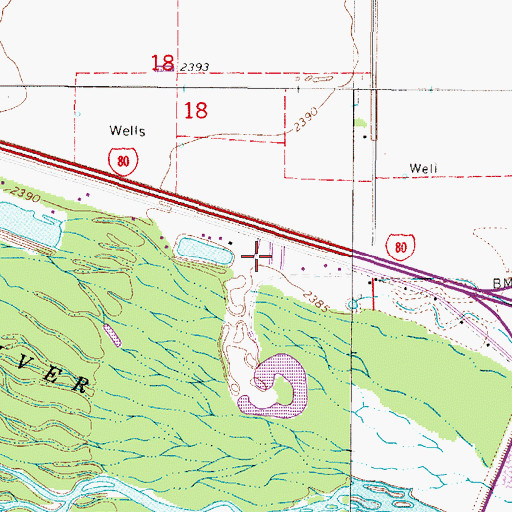 Topographic Map of Mastens Camper Haven, NE