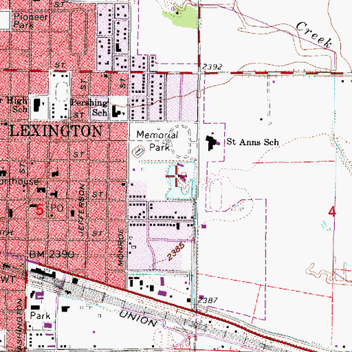 Topographic Map of Dawson County Historical Museum, NE