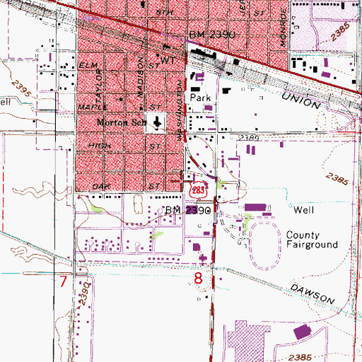 Topographic Map of Evangelical Free Church, NE