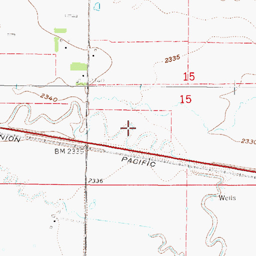 Topographic Map of Overton Golf Course, NE