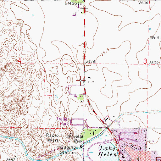 Topographic Map of Liberty Heights Christian School, NE